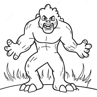 Fiery Lava Monster In Action Coloring Page 71923-57773