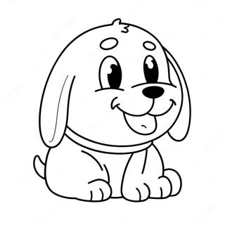 Cute Pluto With A Happy Smile Coloring Page 7192-5905