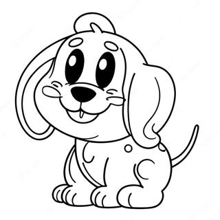 Cute Pluto With A Happy Smile Coloring Page 7192-5908