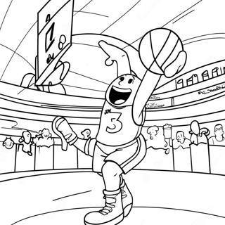 Harlem Globetrotters Basketball Trick Shots Coloring Page 71933-57788