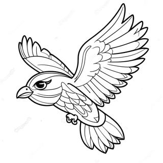 Majestic Thunderbird In Flight Coloring Page 71983-57821