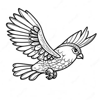 Majestic Thunderbird In Flight Coloring Page 71983-57822