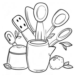 Cooking Utensils Coloring Pages