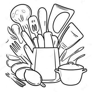 Colorful Cooking Utensils Coloring Page 72013-57842