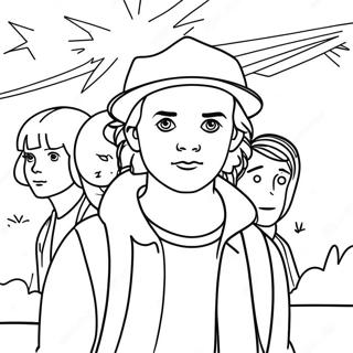 Stranger Things Coloring Pages