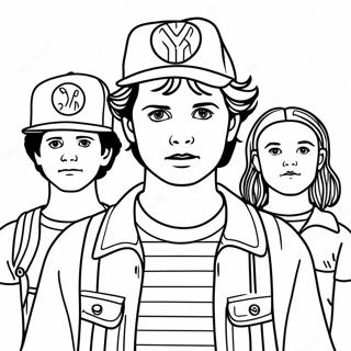 Stranger Things Coloring Page 7201-5916