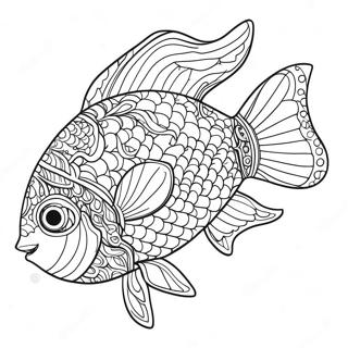 Oona With Colorful Fish Coloring Page 72023-57854