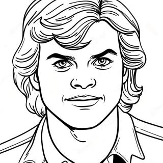 Steve Harrington Coloring Pages