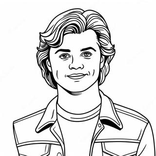 Steve Harrington Coloring Page 72042-57868