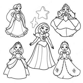 Magical Disney Princesses Coloring Page 72053-57877