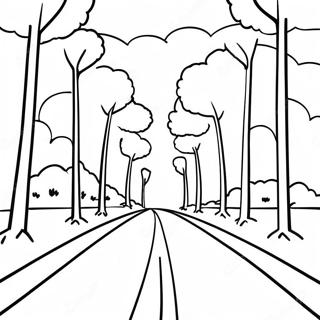 Blank Road Coloring Page 72102-57914