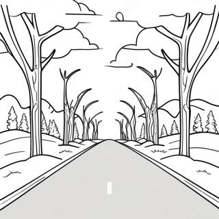 Blank Road Coloring Page 72102-57916