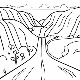 Curvy Scenic Road Coloring Page 72103-57920