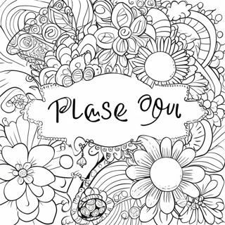 Colorful Please And Thank You Words Coloring Page 72133-57941