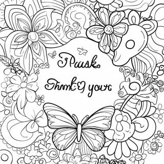 Colorful Please And Thank You Words Coloring Page 72133-57944