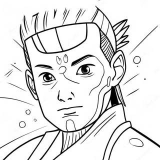 Shikamaru With Shadow Possession Technique Coloring Page 72153-57961