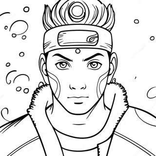 Shikamaru With Shadow Possession Technique Coloring Page 72153-57962