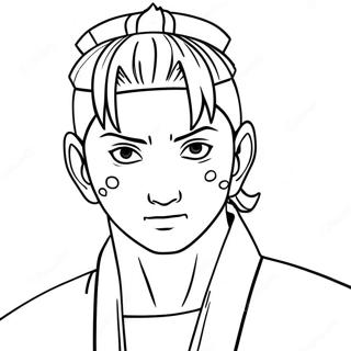 Shikamaru With Shadow Possession Technique Coloring Page 72153-57964