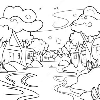 Flood Coloring Pages