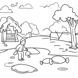 Flood Scene Coloring Page 72182-57980