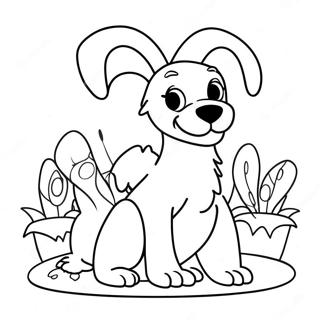 Easter Dog Coloring Pages