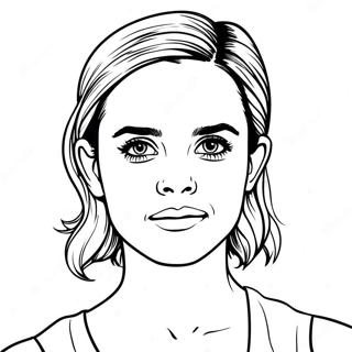 Emma Watson Coloring Page 72202-57995