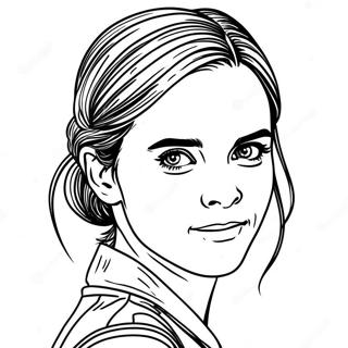 Emma Watson Coloring Page 72202-57996