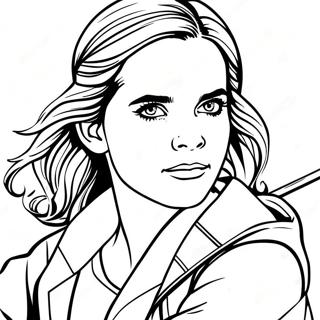 Emma Watson As Hermione Granger Coloring Page 72203-57997