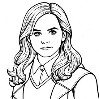 Emma Watson As Hermione Granger Coloring Page 72203-57999