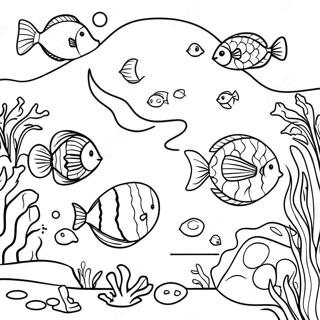 Mystical Atlantis Underwater Scene Coloring Page 72213-58005