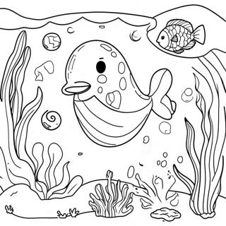 Mystical Atlantis Underwater Scene Coloring Page 72213-58006