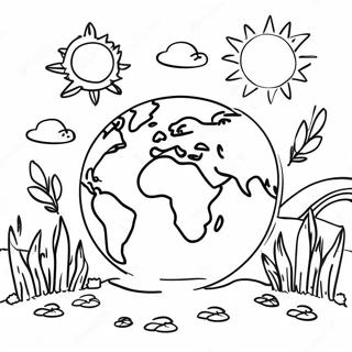 Kindergarten Earth Day Coloring Pages