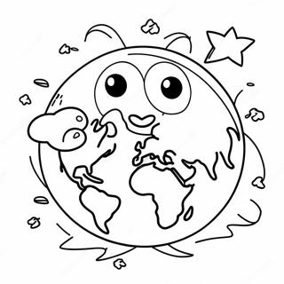 Earth Day Kindergarten Coloring Page 72232-58018