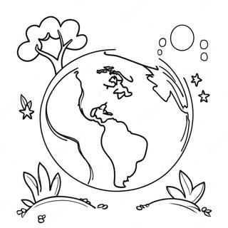 Earth Day Kindergarten Coloring Page 72232-58019