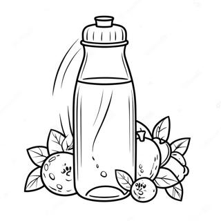 Drinking Water Bottle Coloring Page 72242-58032