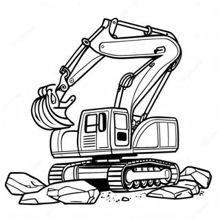 Mining Excavator Coloring Page 72252-58034