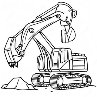 Mining Excavator Coloring Page 72252-58035