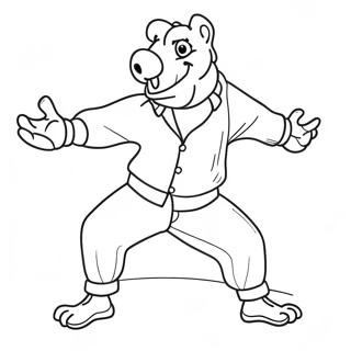 Whitty Fnf Dance Move Coloring Page 72293-58068