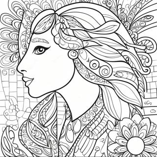 Laurel Burch Coloring Page 72312-58083