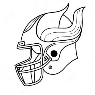 Minnesota Vikings Logo Coloring Page 7231-6125