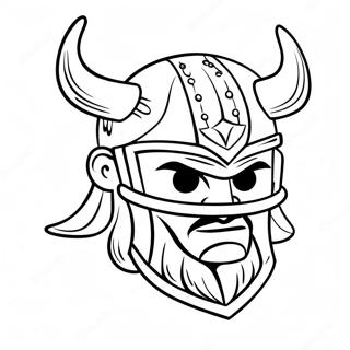 Minnesota Vikings Logo Coloring Page 7231-6126