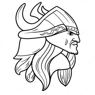 Minnesota Vikings Logo Coloring Page 7231-6127