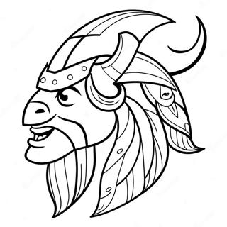 Minnesota Vikings Mascot Coloring Page 7232-5935