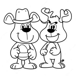 Rocky And Bullwinkle Coloring Pages