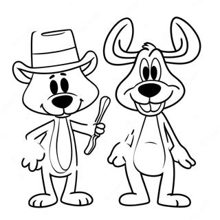 Rocky And Bullwinkle Coloring Page 72352-58118