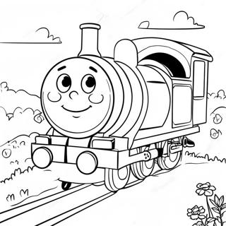 Emily From Thomas The Train Coloring Pages