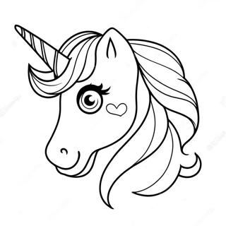 Unicorn Emoji Coloring Pages