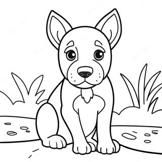 Belgian Malinois Puppy Coloring Page 72402-58158