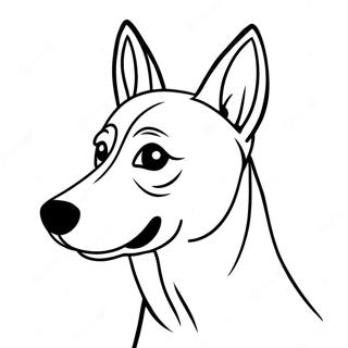 Playful Belgian Malinois Coloring Page 72403-58154