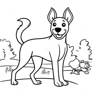 Playful Belgian Malinois Coloring Page 72403-58155